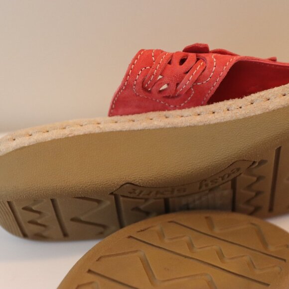 Easy Spirit Dreambeach Thong Sandal Leather Casual, Beach Floral Red Size 6M - Picture 6 of 12